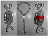 ONE DECADE HOPE PASTEL COLOR GLASS ROSARY IN CANDY BOX